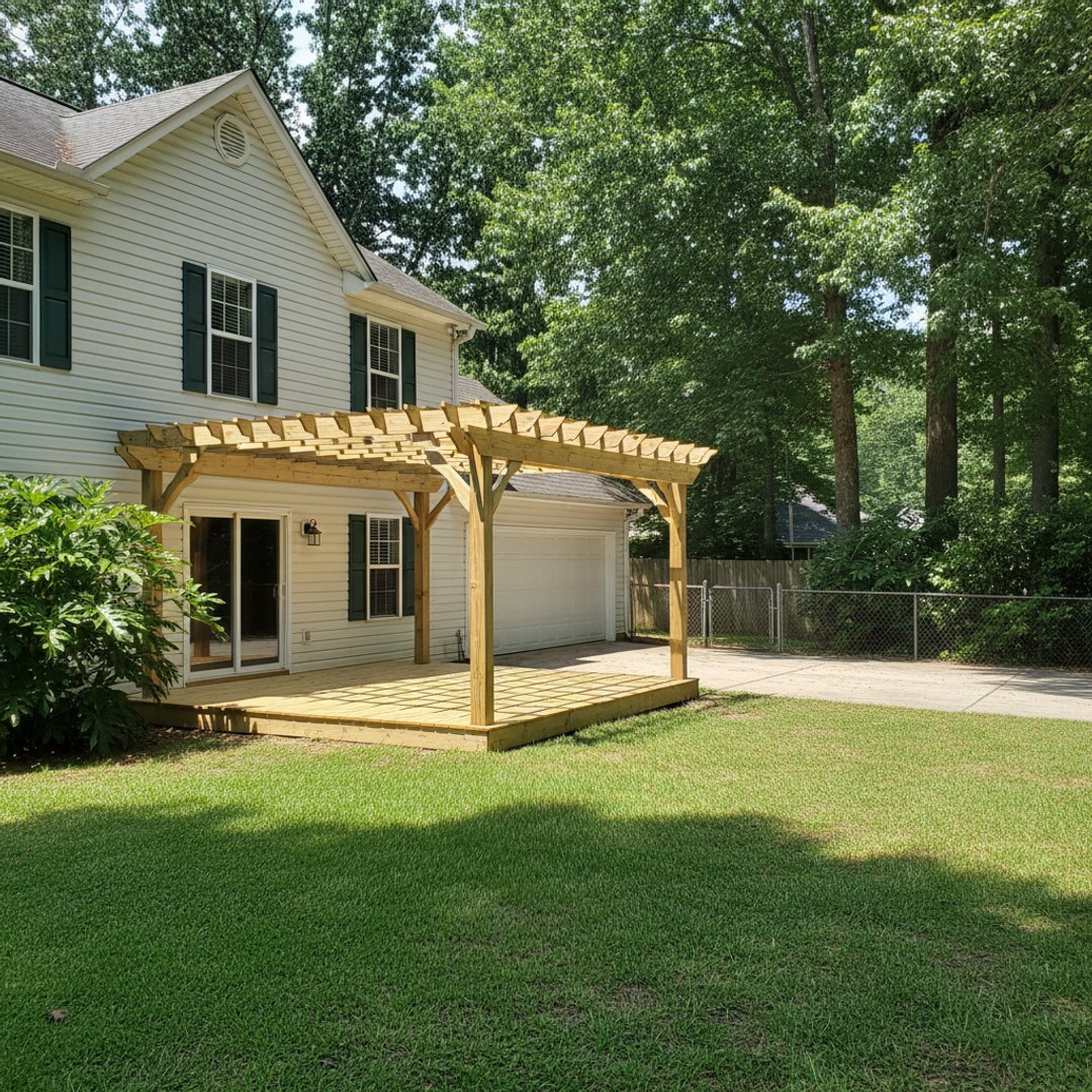 Composite Decking Installation completed by Oasis Deck Co in Clinton, MS
