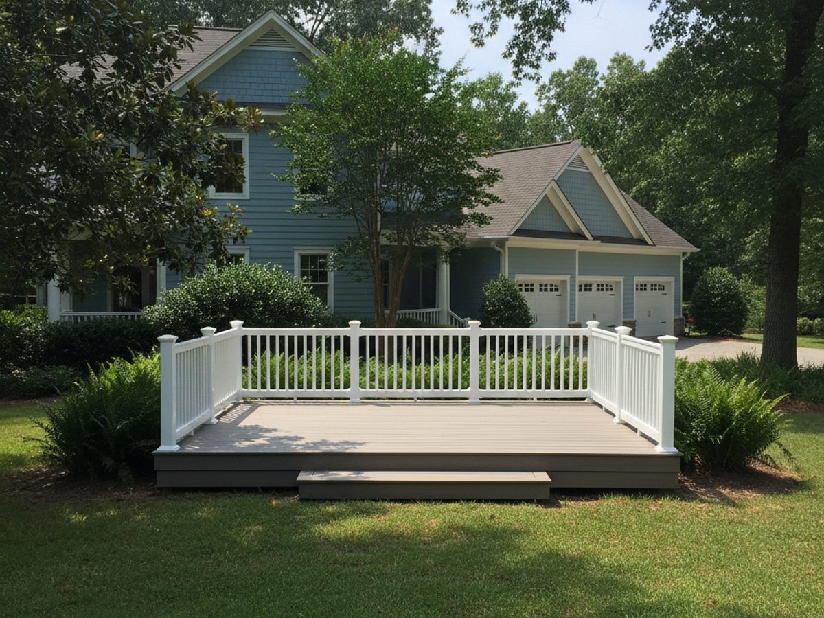 Screened-In Deck Construction completed by Oasis Deck Co in Brandon, MS