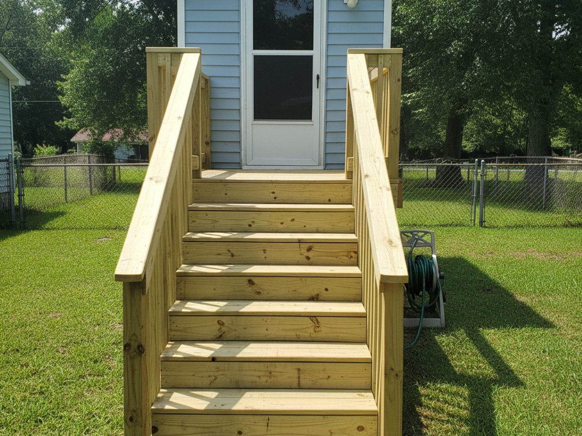 Custom Deck Design completed by Oasis Deck Co in Jackson, MS
