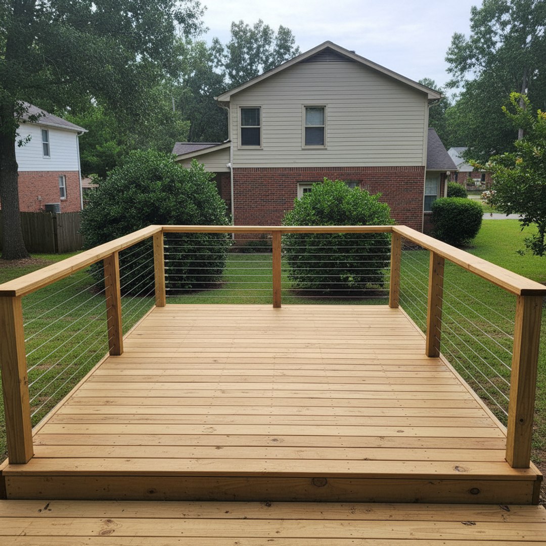 Deck Staining & Sealing completed by Oasis Deck Co in Kosciusko, MS